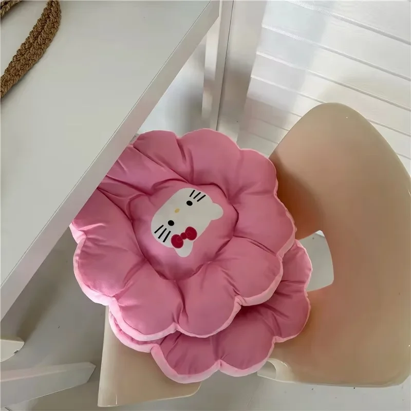 40cm Sanrio Hello Kitty Flower Cushion Office Chair Lumbar Back Cushions Sofa Throw Pillows Room Decor Pillow Buttocks Cushion 5