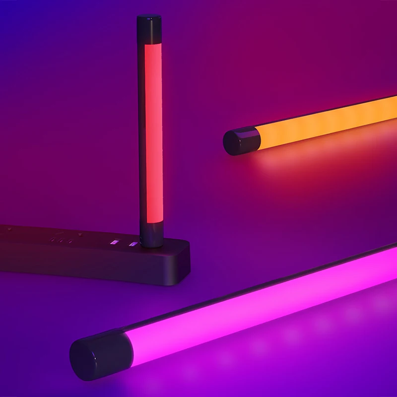 Портативная Светодиодная лампа-монопод разноцветсветильник светильник RGB с