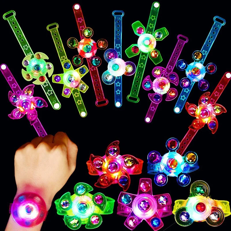 

Мерцающие браслеты с гироскопом, Мультяшные светящиеся вращающиеся браслеты для игр, Детские креативные светящиеся игрушки, детские подарки