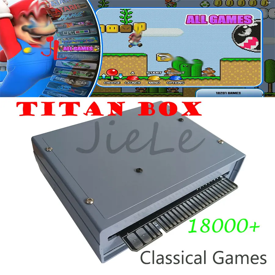 Nuovo Super Titan Box 11884 In 1 Versione Arcade Joystick Console Di Gioco Cabinet Machine Jamma Mainboard Pcb Fino A Multi 18000 + Giochi