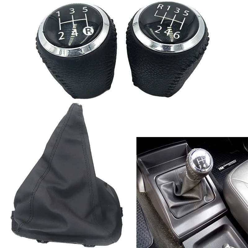 Manual Gear Shift Knob Leather Gaiter Boot Cover Lever Shifter Handle