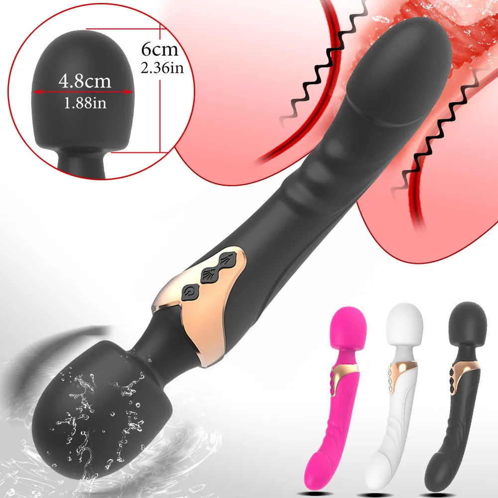 

Powerful AV Vibrator Vibrators for Women Clitoris 10 Modes Clitoris Stimulator Dildos Magic Wand G Spot Vagina Massager Sex Toys