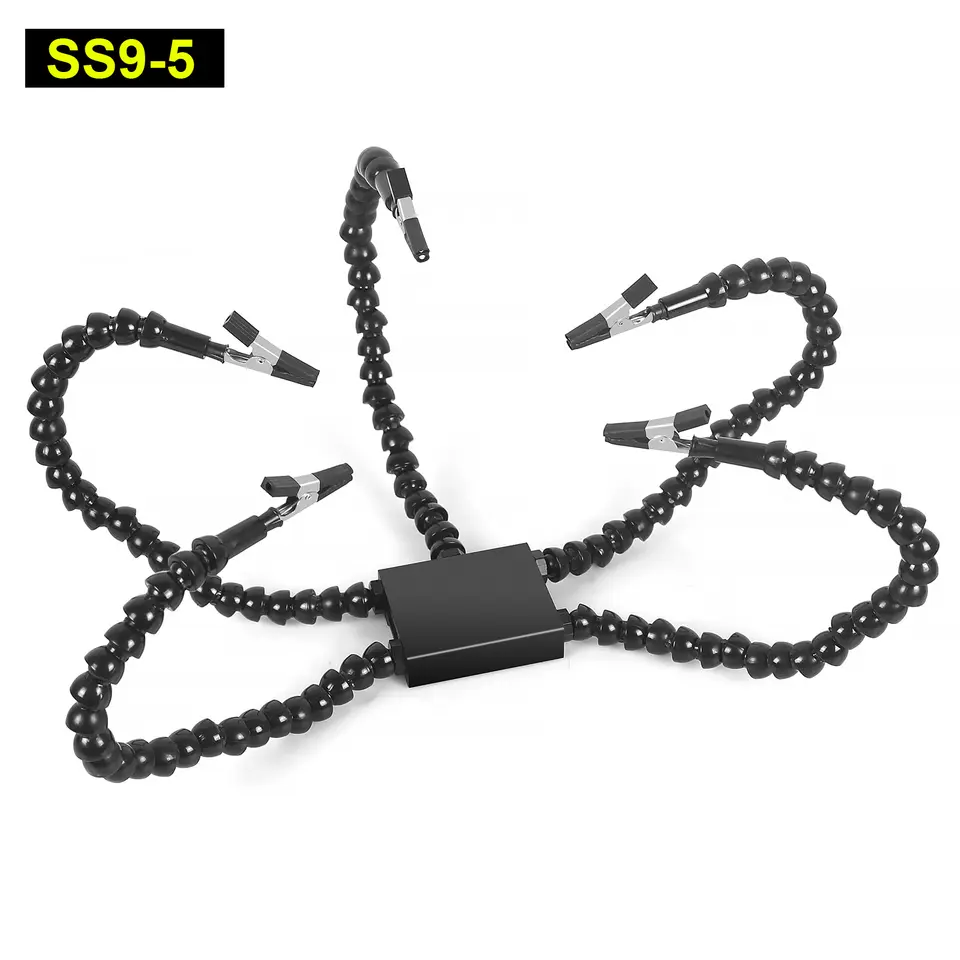 Toolour Helping Hands Soldering Station Flexible Helping Hand Arms Third Hand Soldering Tool for Electronic Repair Soldering image 9