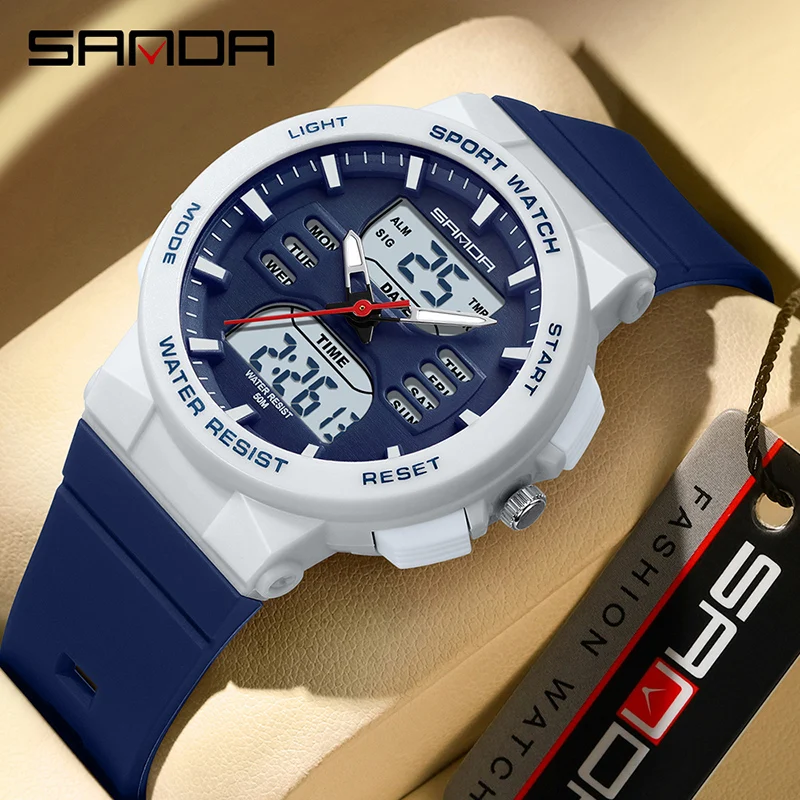 SANDA Women's Fashion LED Digital Sport Watch - Waterproof Casual Quartz Timepiece