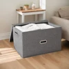 Fabric Folding Storage Box Large Capacity Home Cloth Underwear Sock Organizer Kid Toy Storage Organizer With Lid Storage Basket 2