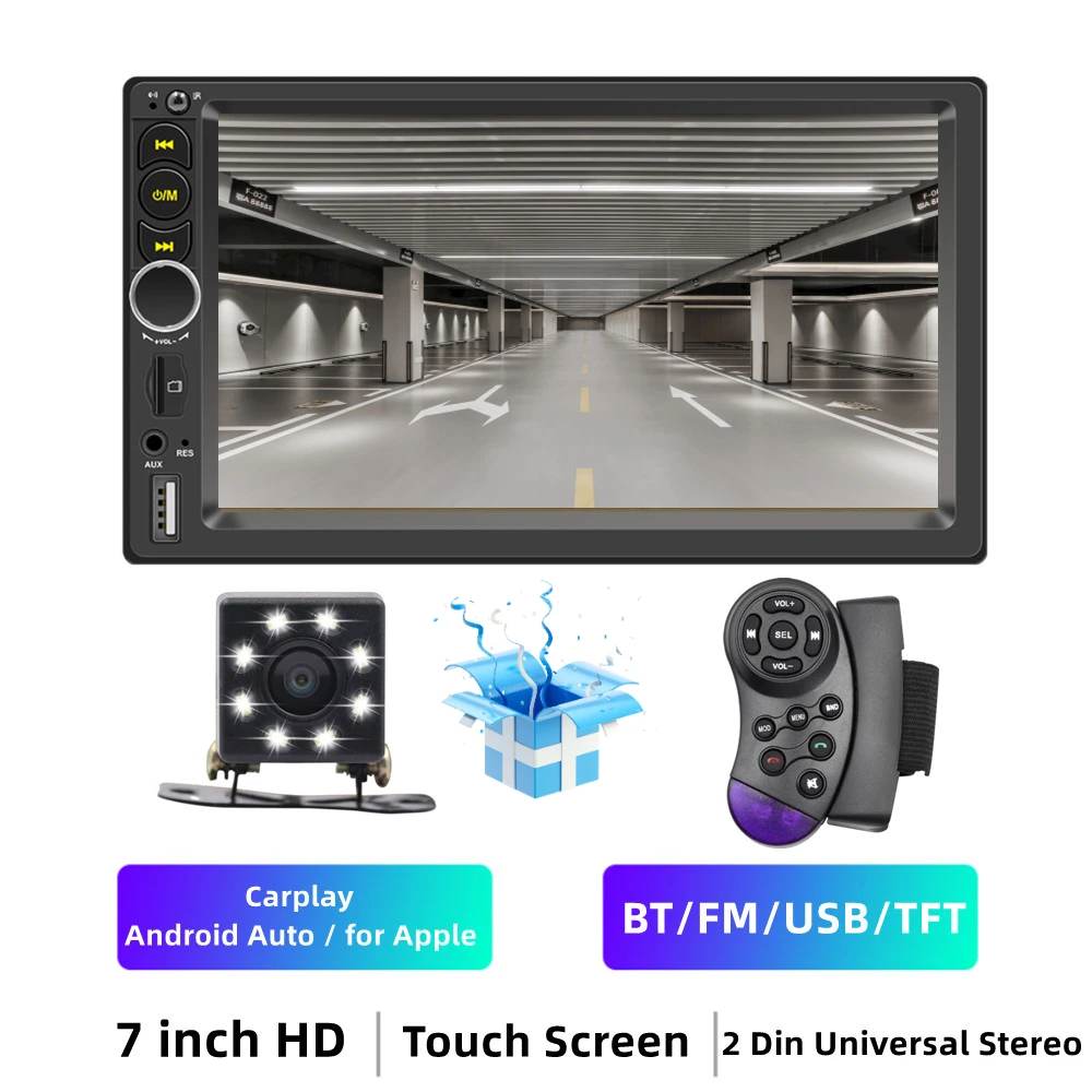 Free Shipping Android-Auto Carplay Car Radio Multimedia Video Player Autoradio Universal 2Din Stereo MP5 MP3 Audio Head Unit pioneer radio Car Radios