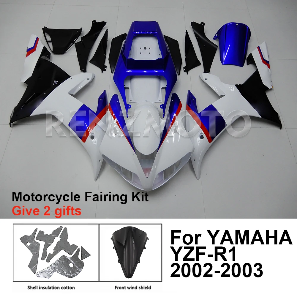 

Motorcycle Fairing Set Body Kit Plastic For YAMAHA YZF-R1 YZF R1 2002-2003 Accessories Injection Bodywork Y1003-115a