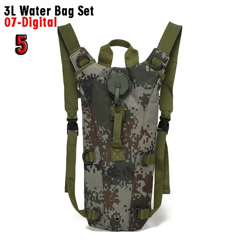 3Liters Water Bag Backpack Camouflage Portable Water Bladder Pack Outdoor MTB Cycling Hydration Knapsack Travel Sports Rucksack 4