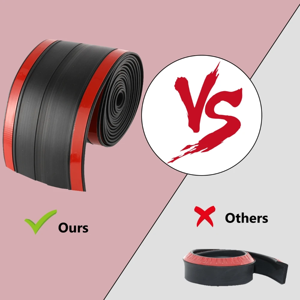 1.7mm Adhesive Universal Rubber 11*340cm Truck Bed Tailgate Gap Cover Filler Seal Shield Lip Weather Stripping Cap Seal Kit