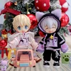 Ob11 Clothes Cat Sweatshirt Dolls Cat Ear Hoodie Casual Jacket With Bell For Obitsu11, Molly, Gsc Body, Ddf, Ymy, 1/12bjd Dolls 2