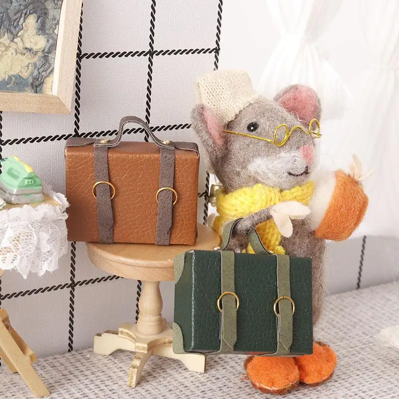 1:12 Dollhouse Miniature Briefcase Suitcase Model description 3