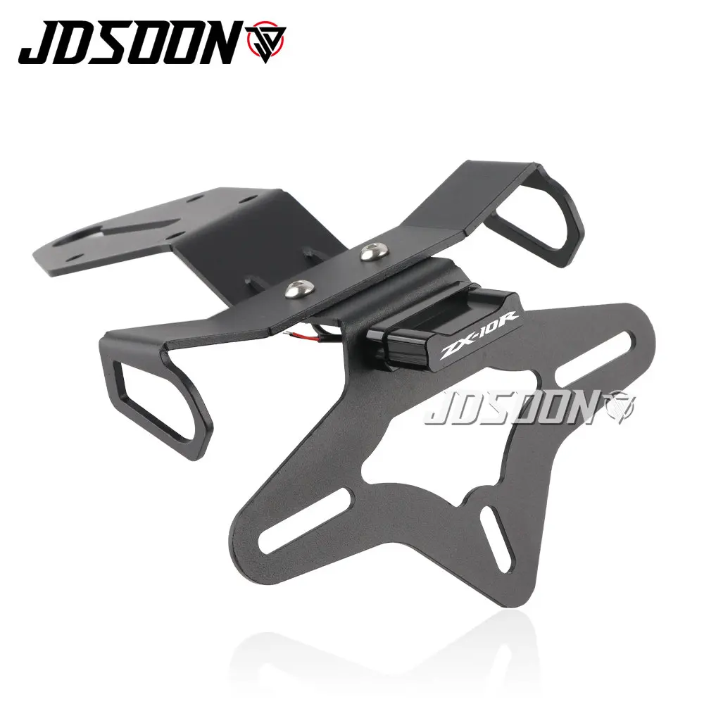 For Kawasaki Ninja ZX-10R ZX10R ZX 10R/10RR SE-Rear Registration Bracket License Plate Holder Frame Tail Tidy LED motorcycle license plate holder