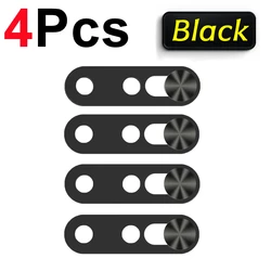 Ultra - Thin Front Camera Privacy Cover Slide Sticker (4 x Black)