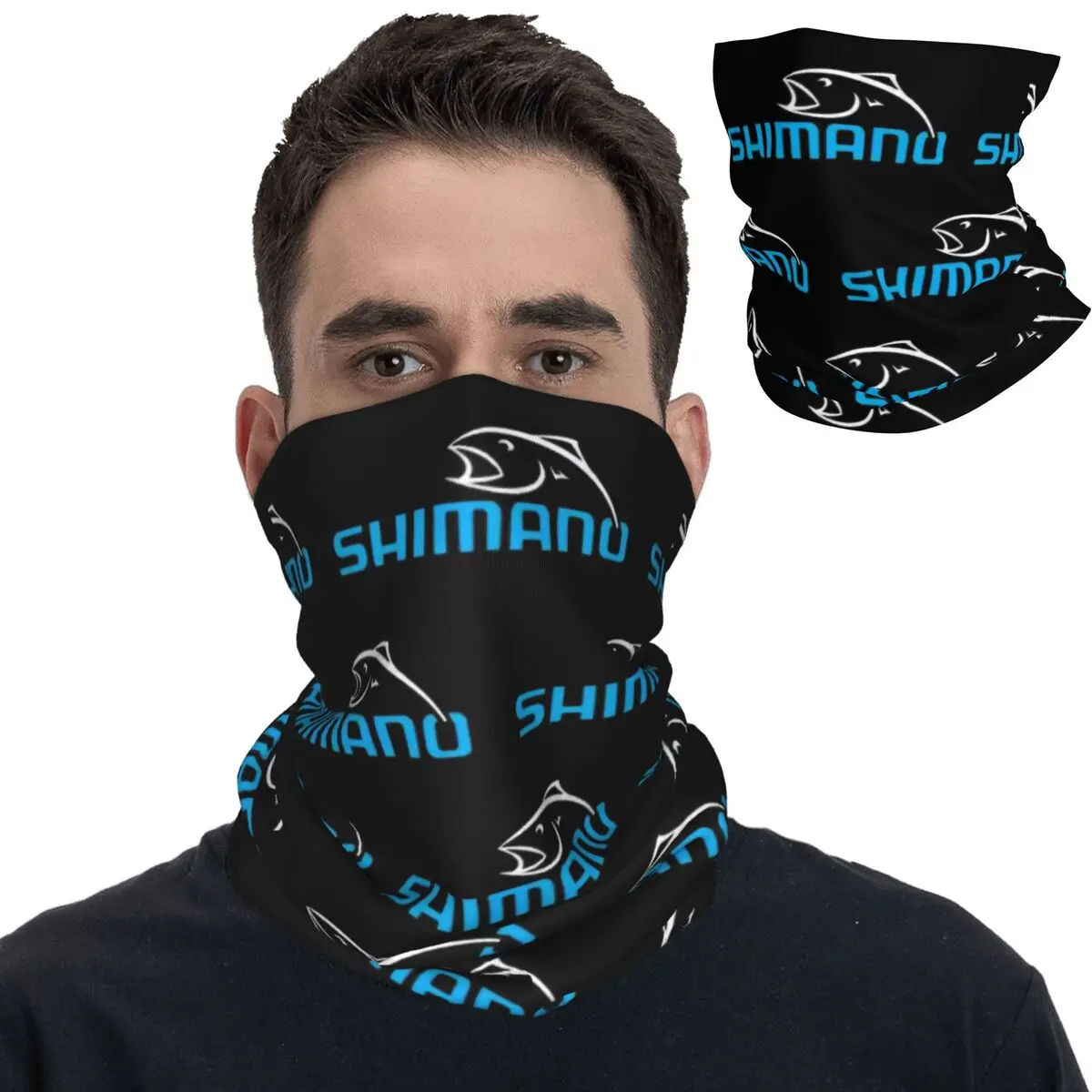 Fishing Lure Bandana Neck Gaiter Wrap Scarf Multifunctional Face Mask For Running Men Women Adult All Season