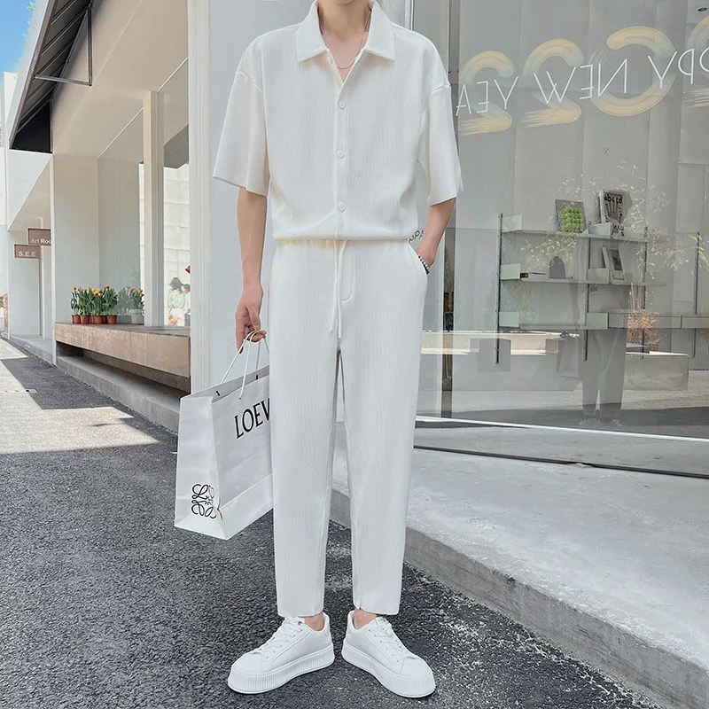 Aggregate 219+ white silk suit