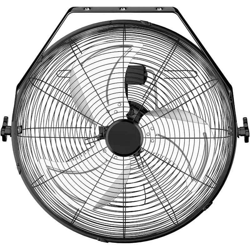 Simple Deluxe 24 Inch Industrial Wall Mount Fan 3 Speed Ventilation Metal Fan for Warehouse High Velocity Black Hot-sale Product 2