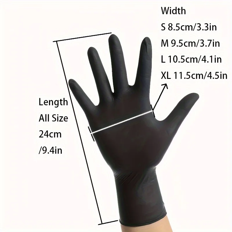 Disposable Gloves Disposable Nitrile Gloves 100 disposable nitro gloves Multifunctional Washing Gloves Waterproof Gloves Suitable For Cooking Car Washing Tattooing