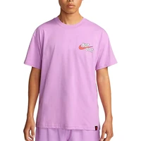 Nike officiel véritable nouveau col rond pour hommes imprimé basket-ball décontracté Sport manches courtes FJ2324-532 5