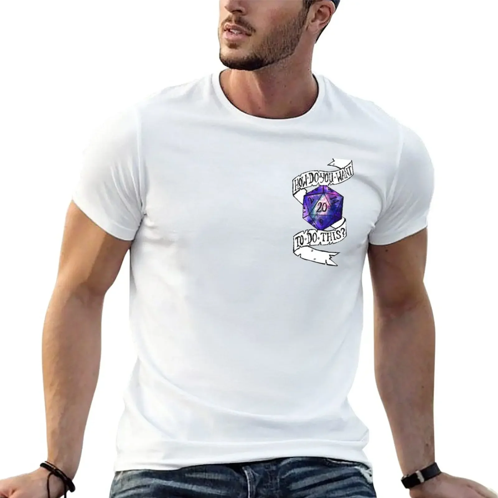

HDYWTDT Ribbon- Galaxy d20 T-Shirt sublime plus size tops anime Men's t shirts