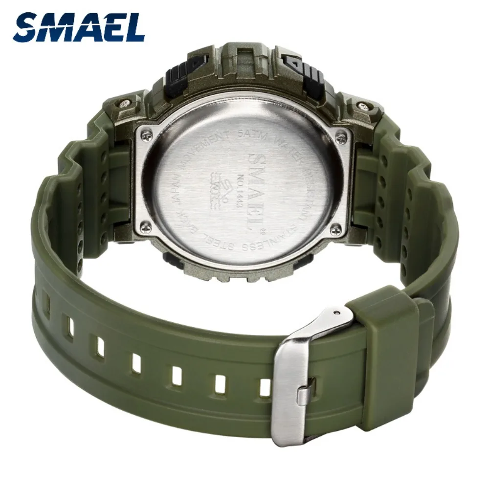 2024 New Men's Fashion Outdoor Waterproof Glow-in-the-dark Digital Watch Student Electronic Watch Military Multifunctional Watch