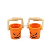 Marumine MOC 20PCS Halloween Pumpkin Bucket 95343 95344 Building Block Part 1x1 Handheld Portable Keg DIY Assembles Particle Toy 4