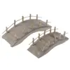 Miniature Chicken Coop Wood Arch Bridge Outdoor Scene Model Micro Landscape Fairy Garden Decor Dollhouse Decoration Accessories 5