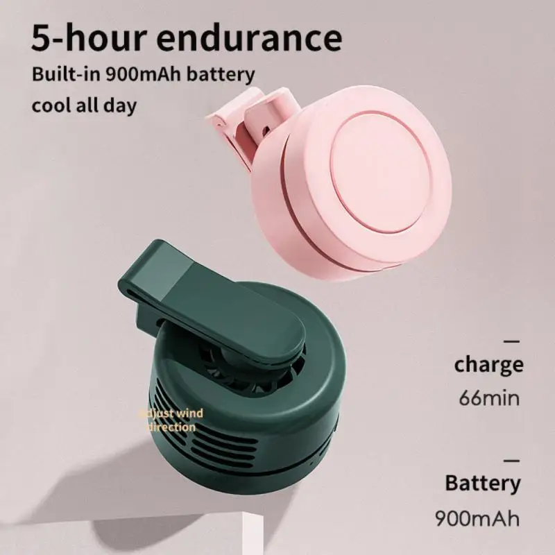 

Portable Endurance Hanging Clip Small Fan 360 Air Supply Leafless Fans Air Conditioning Handheld Small Fans Clip Design Mute