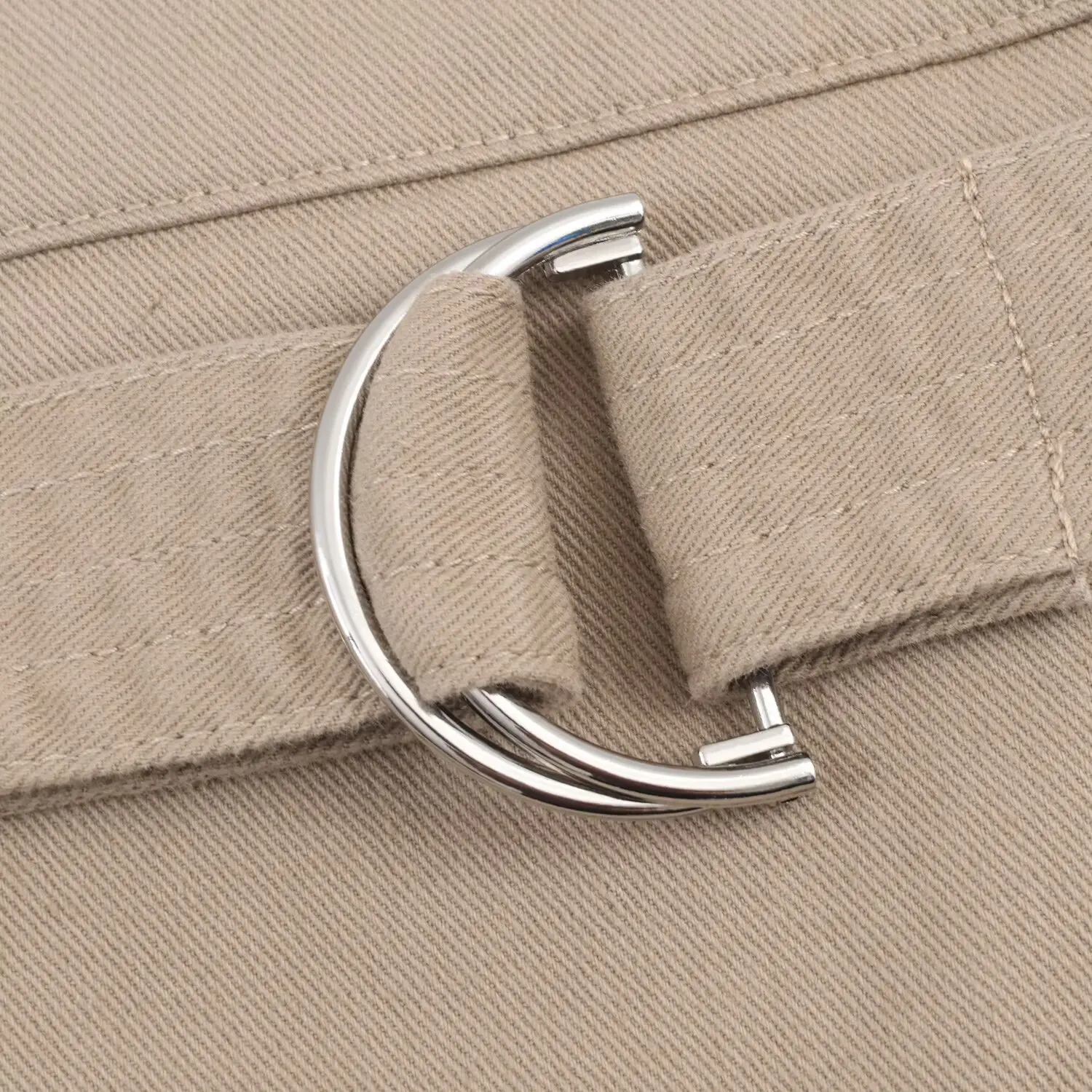 Women Khaki Half Skirt Workwear Style Chic High Waisted Half Skirt With Belt And Pockets Fashion Casual Lady High Street Skirts