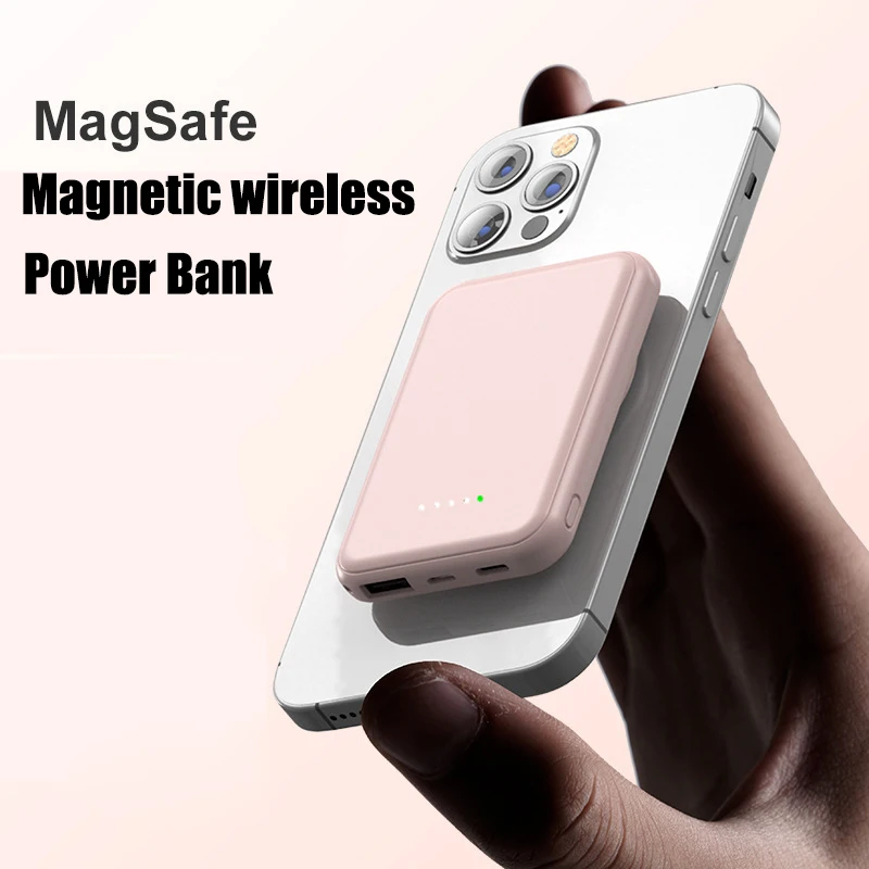 Магнитные беспроводные зарядные устройства для iPhone 13 12 11 Pro Max Magsafe 5000 мАч Быстрая
