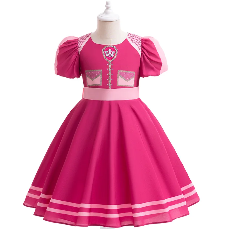 Cosplay Kids Costume Girl Dress Skye Princess Dress Birthday Party Halloween Performance Girl