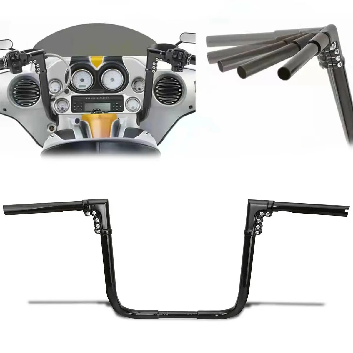Motorcycle 14" adjustable Handlebars for Harley Street Glide CVO FLHXSE