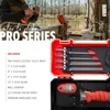 Pro Series Lithium-Ion Electric Fillet Knife with Non-Slip Grip Handle, 4 Ti-Nitride S.S. Coated Non-Stick Reciprocating Blades 6