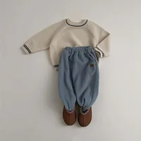 2025 شتاء جديد الطفل الصوف السراويل لطيف الرضع بناطيل تدفئة أطفال بنين بنات سراويل تقليدية طفل سراويلي حريمي ملابس الأطفال 5