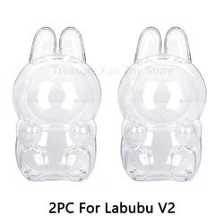 Protective Display Case with Keychain (2PC For Labubu V2)