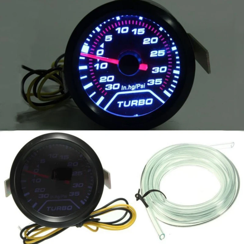 

12V 2 "52mm Auto Gauge Racing Gauge Modified LED Display Turbocharged Pressure Gauge Smoke