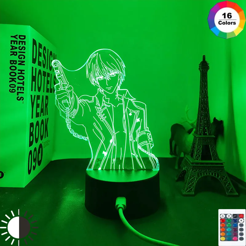 LED Night Lights Anime Vampire Knight For Kid Room Decor Manga Acrylic 3D  Lamps