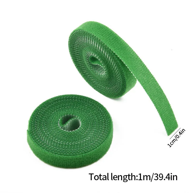 Green Garden Twine Plant Ties Nylon Plant Bandage Garden Hook Loop Bamboo Canl E Wrap Support Accessories 3 Rolls plant ties
