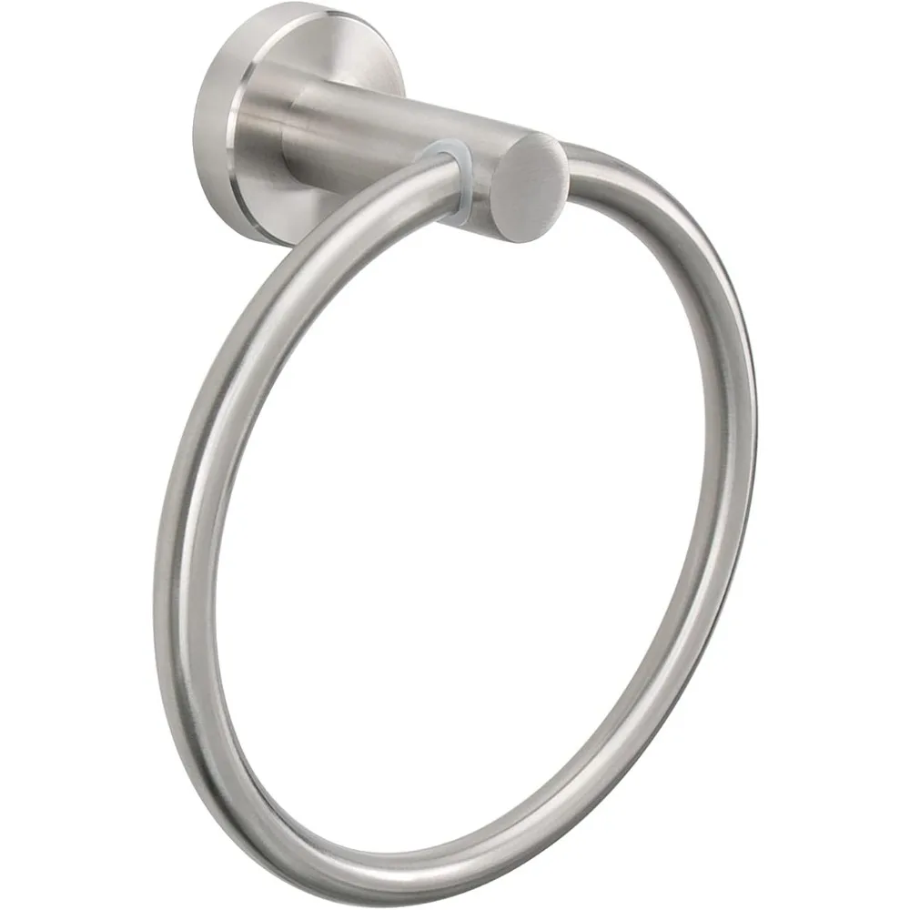 Stainless Steel Bathroom Towel Ring – Modern Round Hand Towel Holder 1