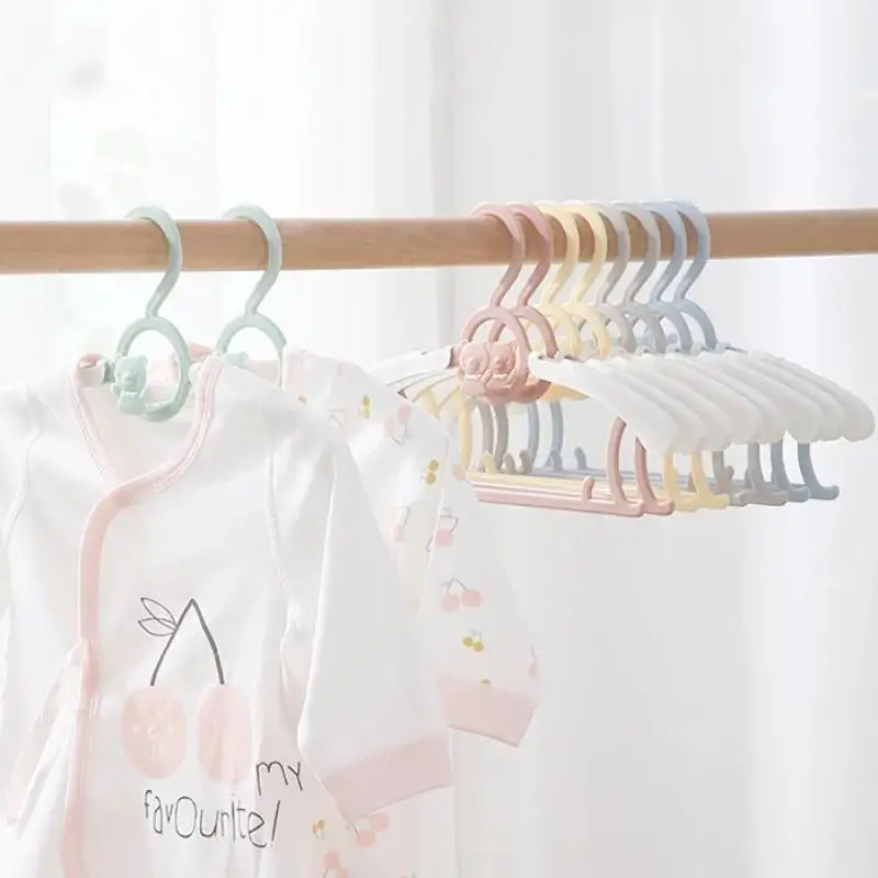 5/10Pcs Baby Clothes Hanger Children's Home Clothes Hanger Extendable Anti Slip Clothes Hanger Baby Specific Clothes Drying Rack
