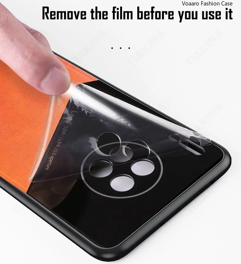 Sleek Magnetic Leather Phone Case - Ultra-Thin, Lightweight Cover
