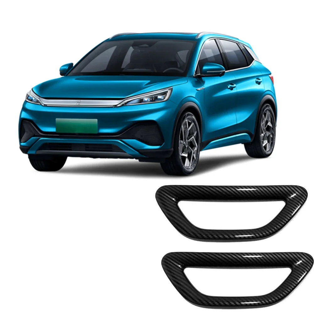 

2 шт., накладки на спинку сиденья автомобиля из углеродного волокна для BYD Atto 3 2020-2022 2023