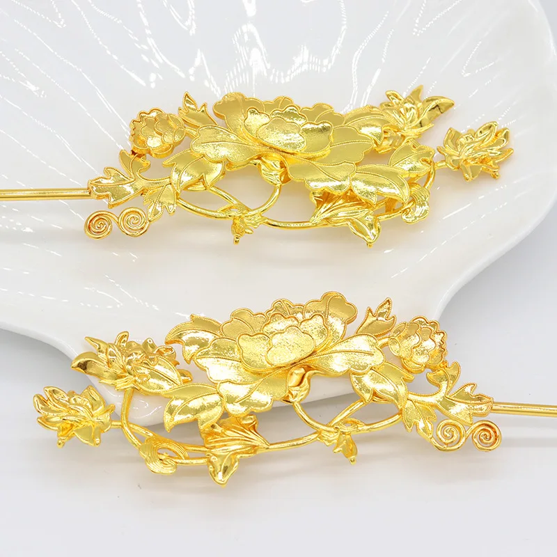 

Шпилька для волос с медным покрытием, аксессуары в стиле двора, женская Античная шпилька