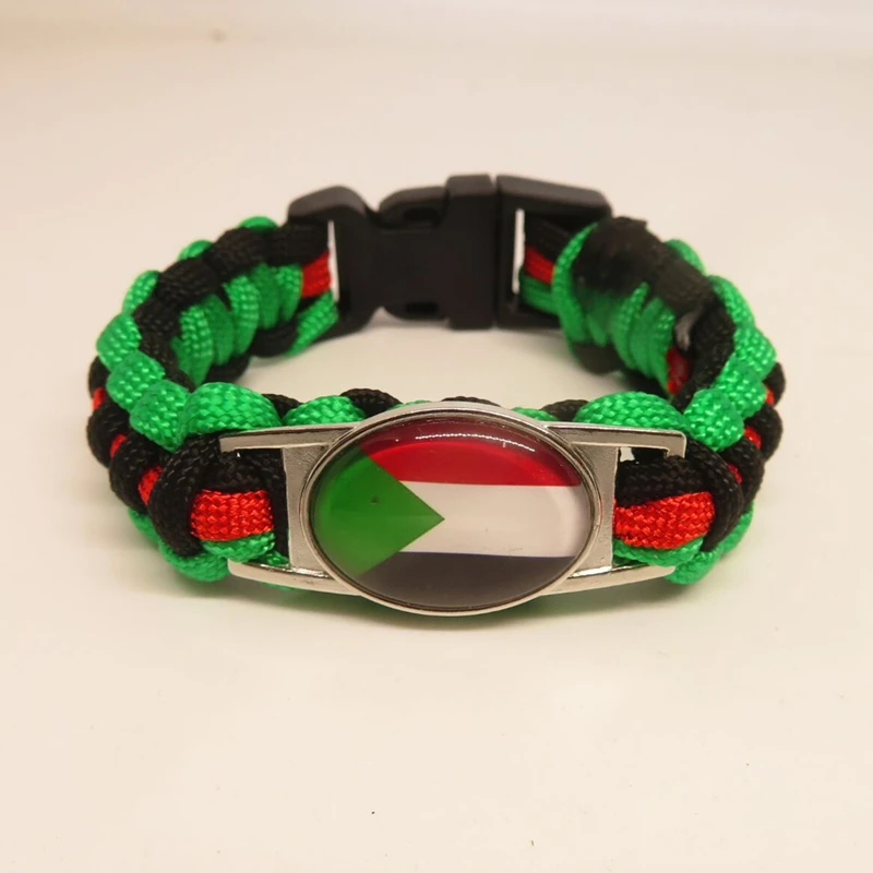 Love Sudan Bracelet Fashion Sudan National Flag Bracelets For Women Men Jewelry Friendship Lovers Gifts