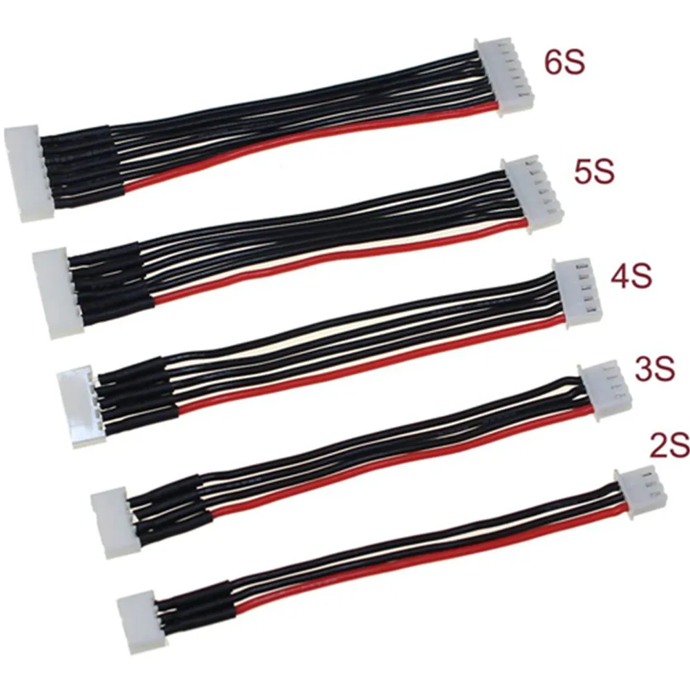 2S 3S 4S 5S 6S LiPo bilans kabel ładowania rozszerzenie mocy drutu 10CM 15CM dla RC drony akumulator Lipo DIY zabawki