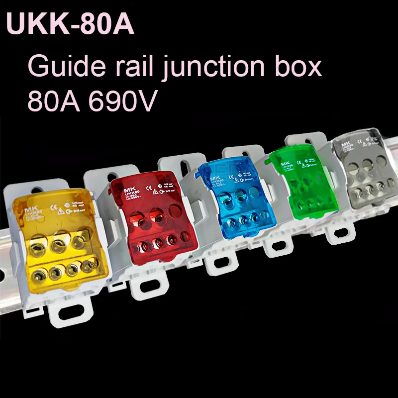Din Rail Terminal Block 1Pcs UKK80A