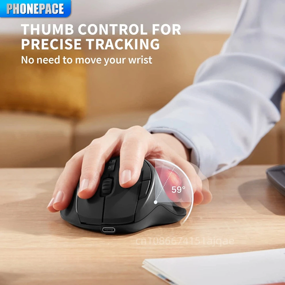 HOMEFISH Wireless BT Trackball Mouse