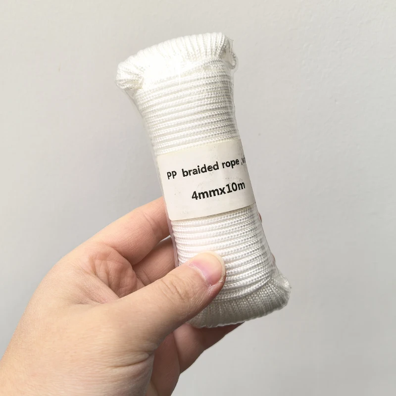 2/3/4/5mm Polypropylene Braided Rope White Hangtag Clothesline Home Decoration Garden Accessories Outdoor Camping Rope polypropylene rope