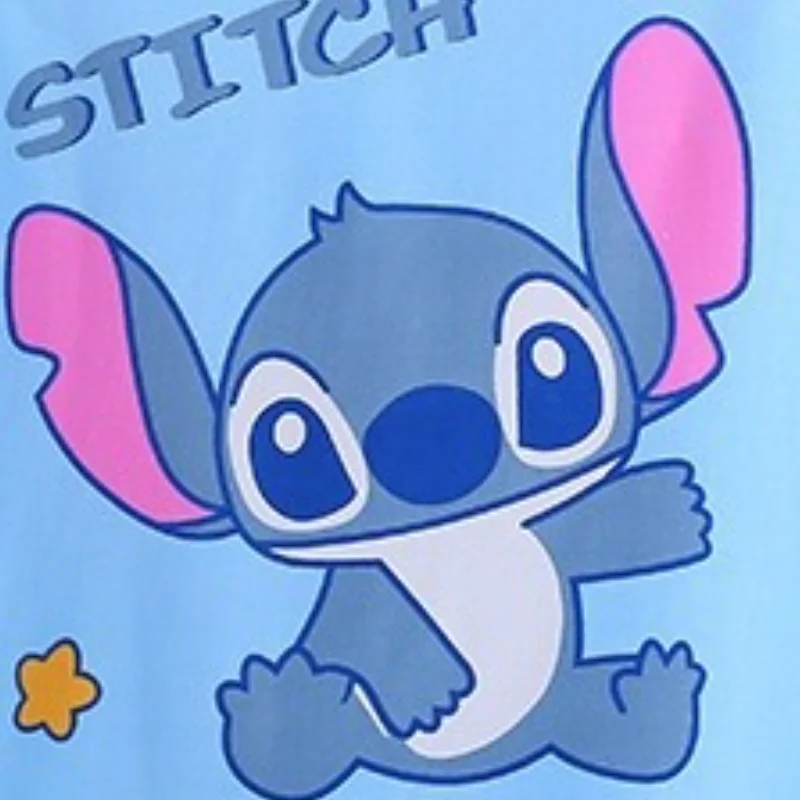 2pcs/set Stitch Homewear Pajamas for Kids Baby Soft Milk Silk Blue Anime Stitch Long Sleeve Sleepwear Sets kids pajamas set kids pajamas pajama sets kids clothing set