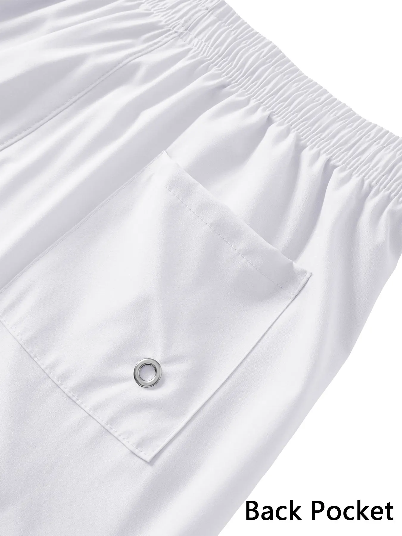 2026 Neue Herren-Badeshorts Schnelltrocknend Einfarbige Strandshorts Sommer Casual Boardshorts mit Kordelzug zum Schwimmen und Surfen – Detail 14
