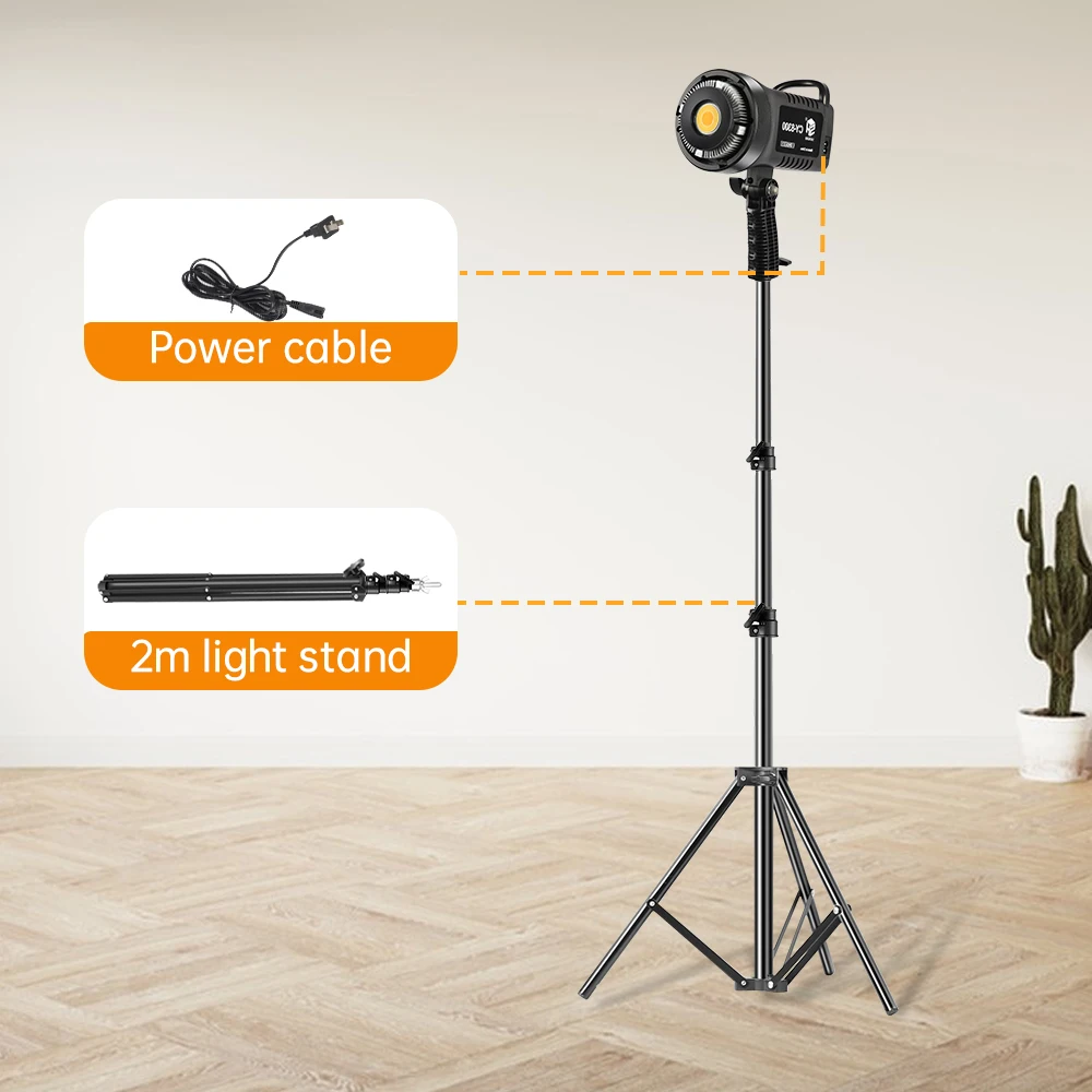 with 2m tripod